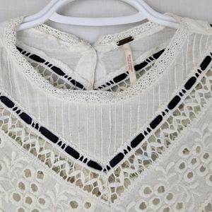 Free People Abigail Victorian Peasant Top